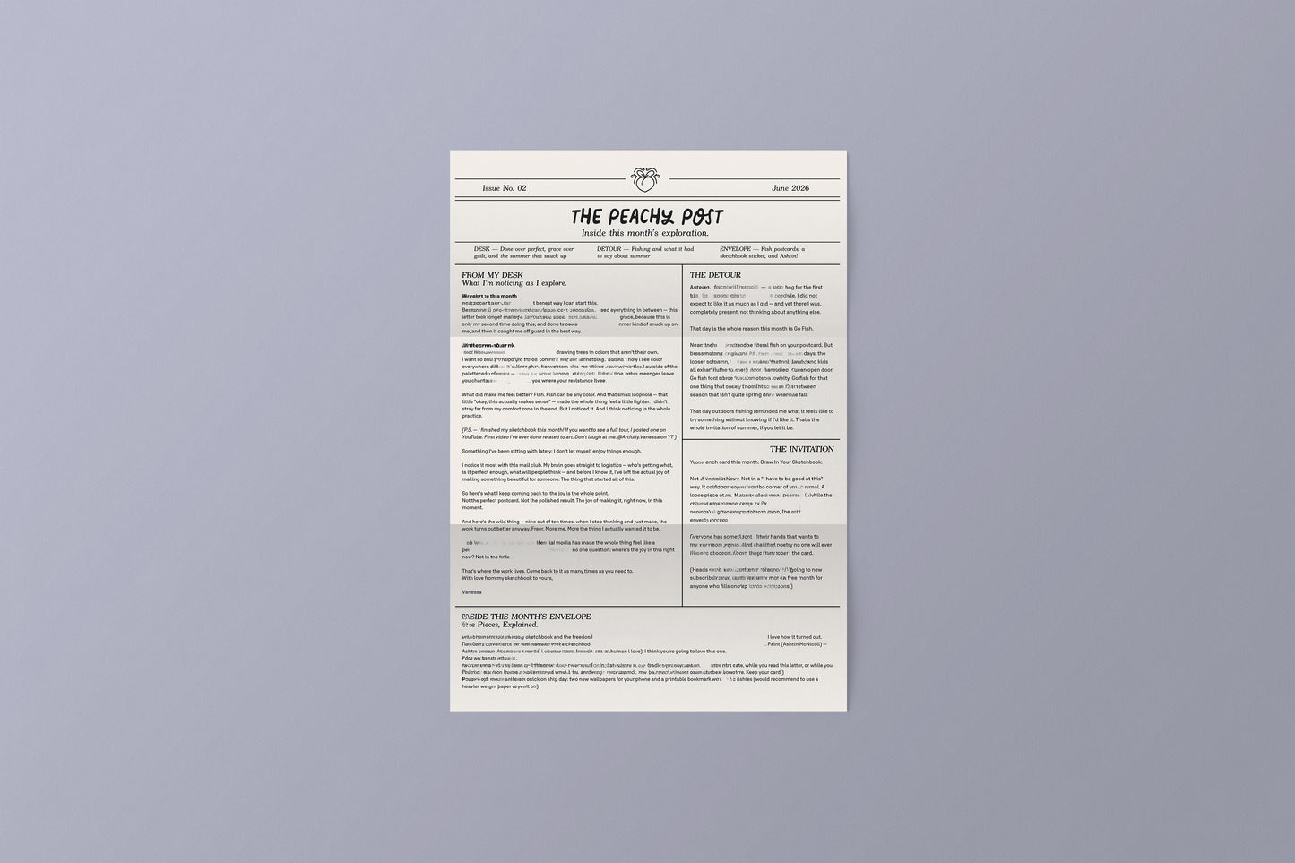 Archive: The Go Fish Issue — June 26' Mail Out